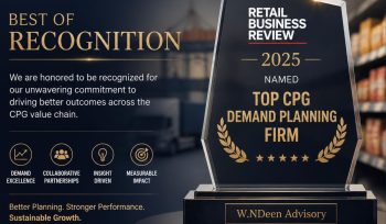 W.NDeen Advisory has been recognized by Retail Business Review as a Top CPG Demand Planning & Supply Chain Optimization Solutions Provider for 2025.