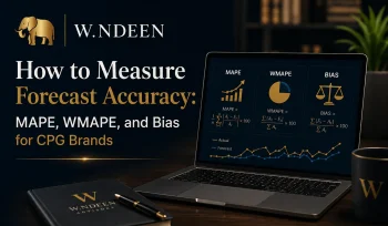 How to measure forecast accuracy for CPG brands using MAPE, WMAPE, and forecast bias