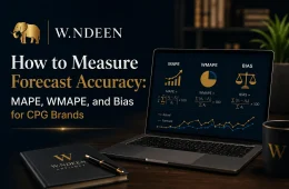 How to measure forecast accuracy for CPG brands using MAPE, WMAPE, and forecast bias